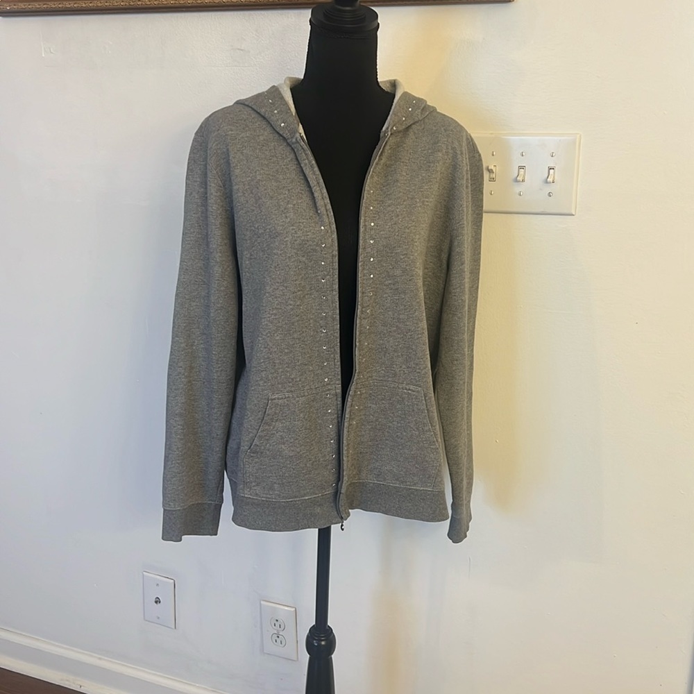 New York and Company Cotton Zip Up, Sz. XL.